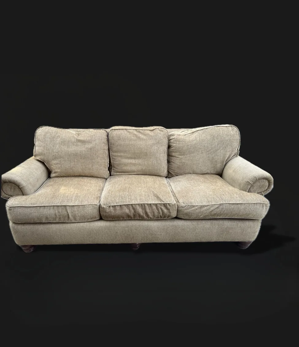 Golden brown 3-seater couch